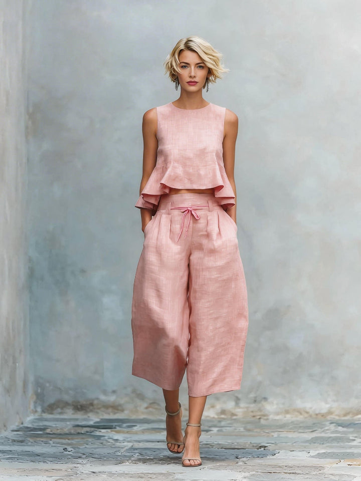 Vivienne™ | Ruffle Hem Two-Piece Set