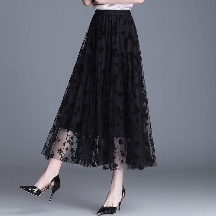 ADELA | SOFT FLORAL MIDI SKIRT