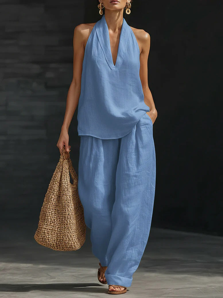 Harper™ | Sleeveless Wide-Leg Two-Piece Set
