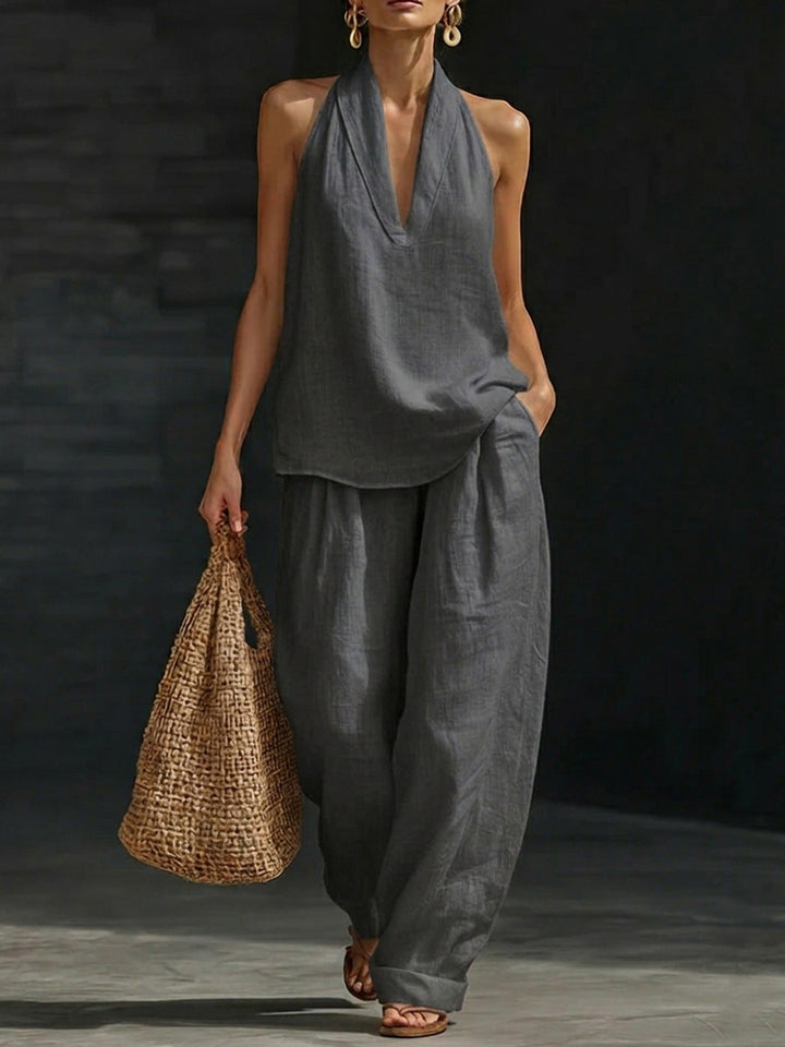Harper™ | Sleeveless Wide-Leg Two-Piece Set