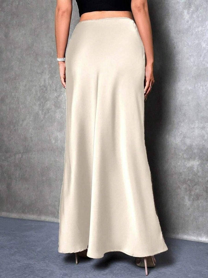 FIONA | GLOSSY HIGH-WAIST SKIRT