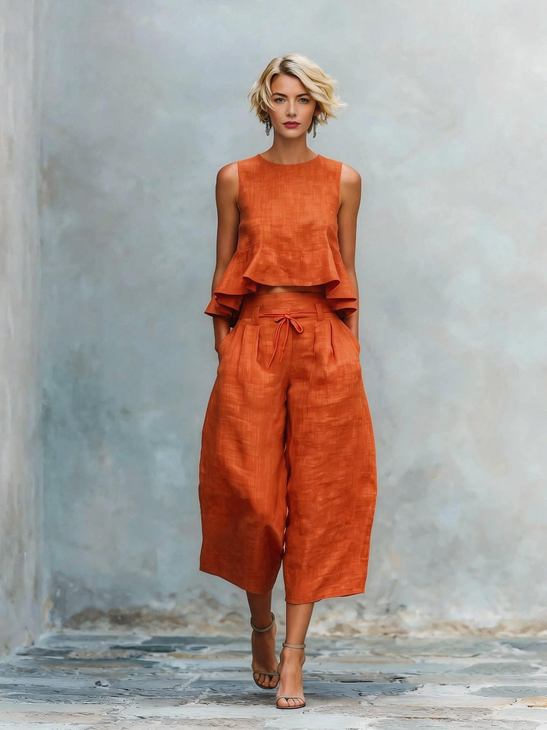 Vivienne™ | Ruffle Hem Two-Piece Set