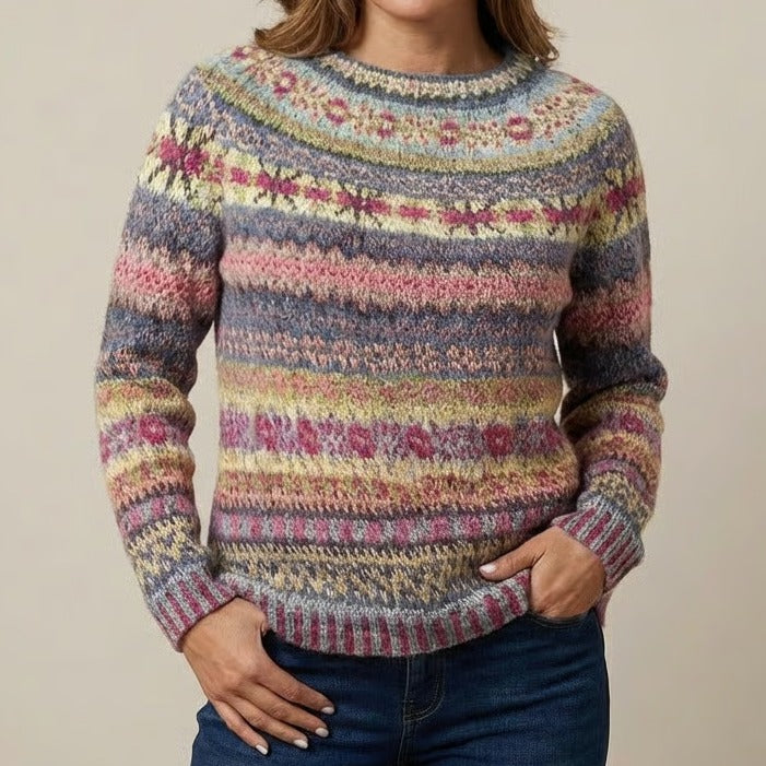 Olivia | Retro Scandinavian knitted sweater