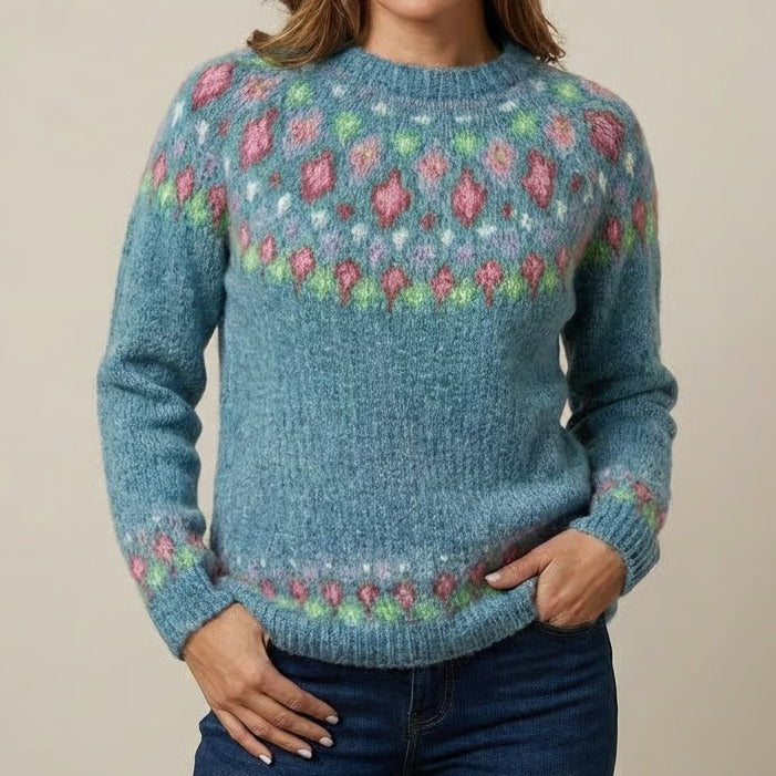 Paige | Retro Scandinavian knitted sweater