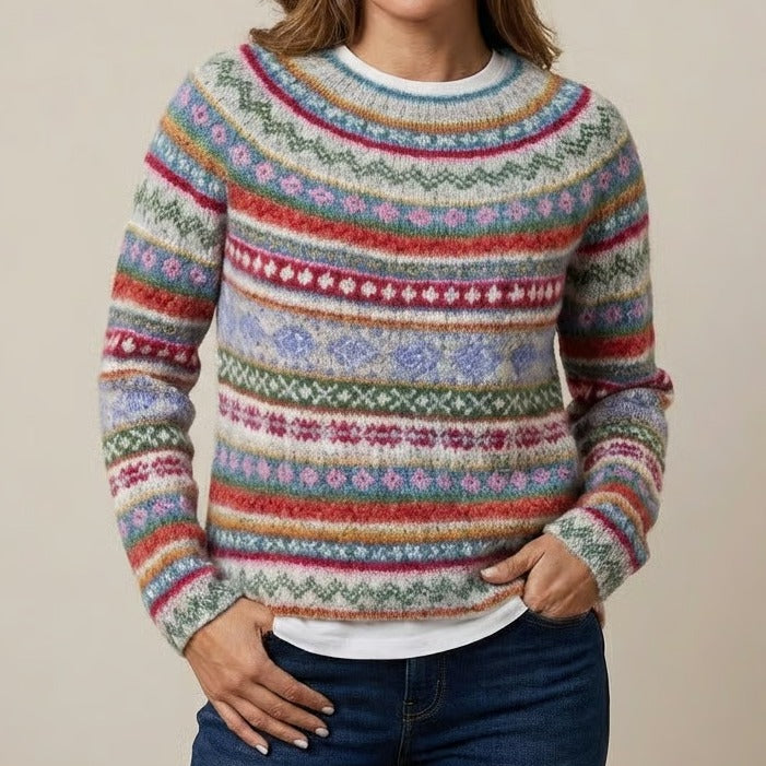 Rachel | Retro Scandinavian knitted sweater