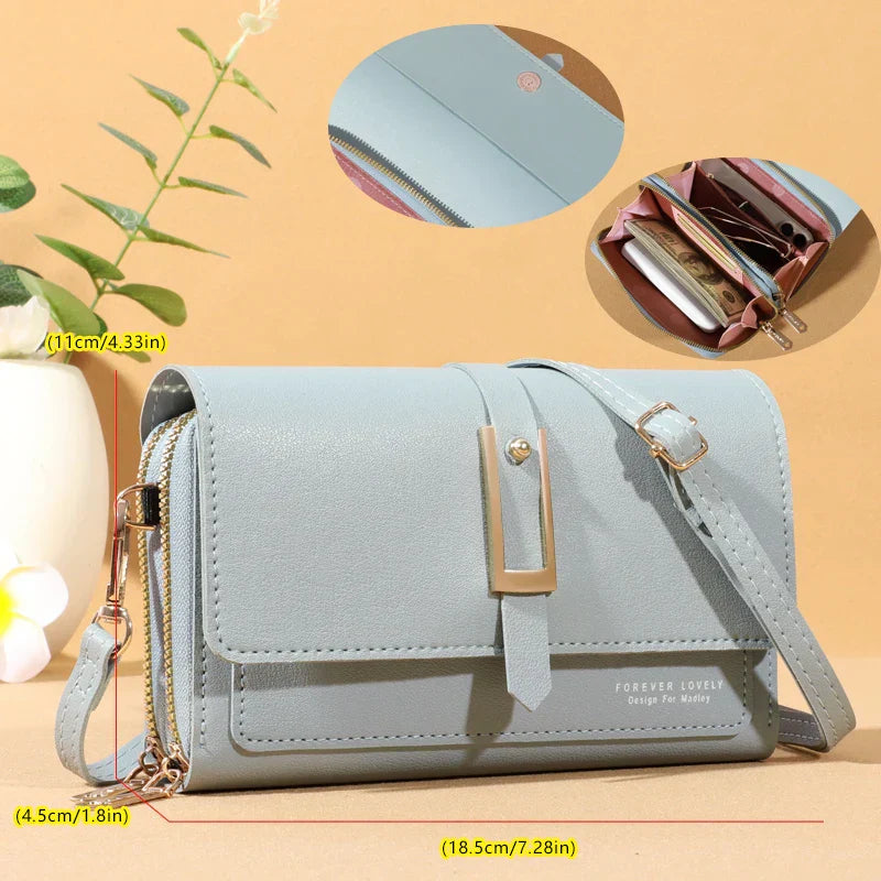 Hong Kong | Elegant crossbody shoulder bag - Stylish mobile phone and card holder