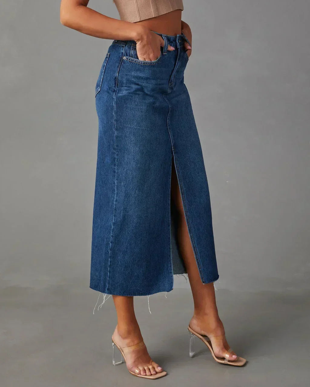 DARIA | CLASSIC HIGH-WAIST STRUCTURED SKIRT