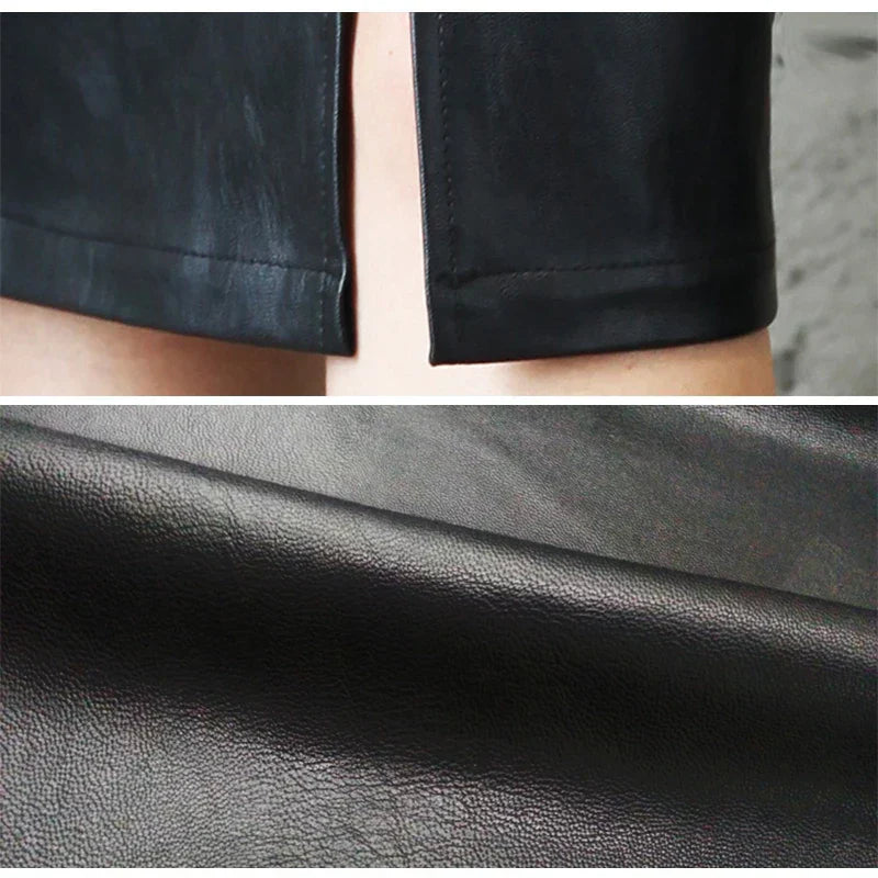 MONA | BLACK SLEEK PENCIL SKIRT