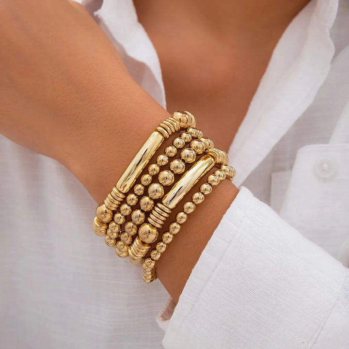 5-Piece Beaded Bracelet Stack