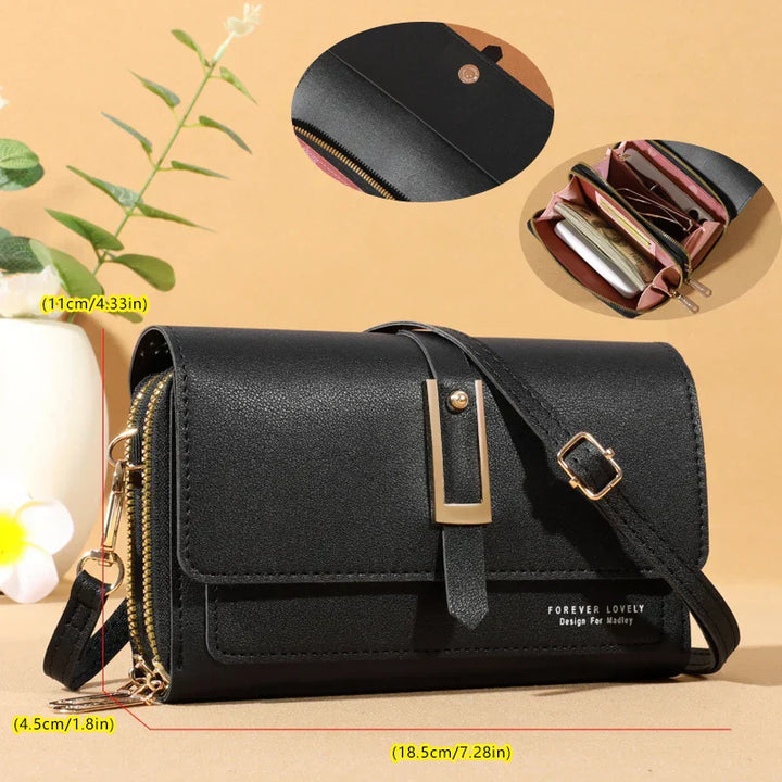 Hong Kong | Elegant crossbody shoulder bag - Stylish mobile phone and card holder