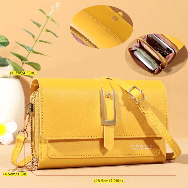 Hong Kong | Elegant crossbody shoulder bag - Stylish mobile phone and card holder