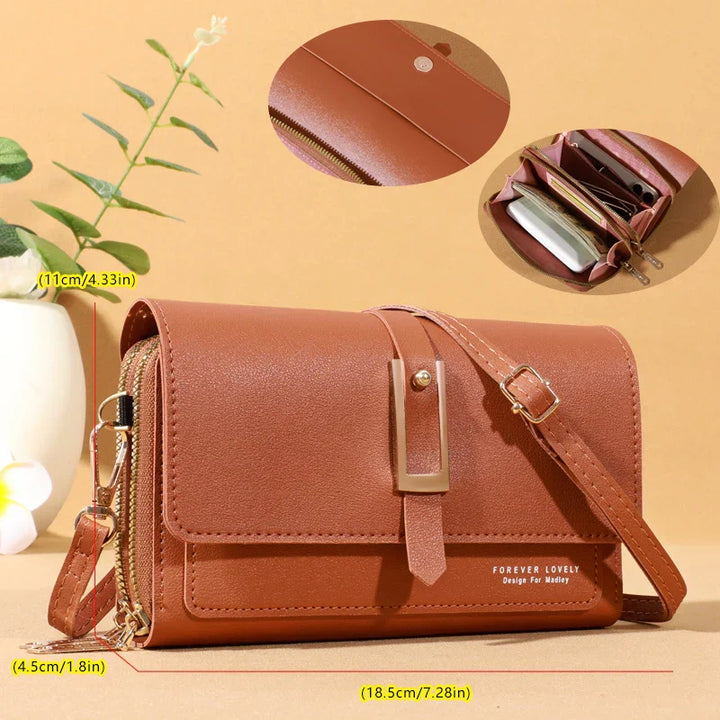 Hong Kong | Elegant crossbody shoulder bag - Stylish mobile phone and card holder