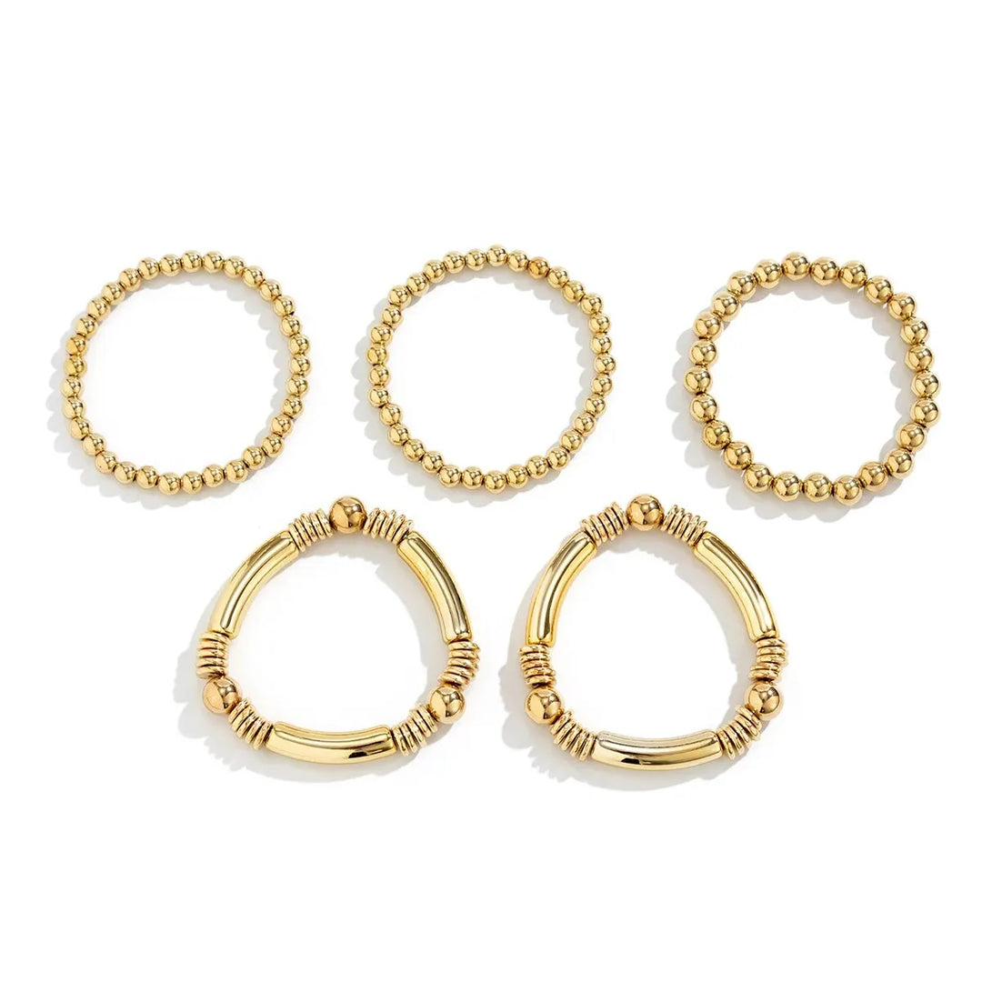 5-Piece Beaded Bracelet Stack