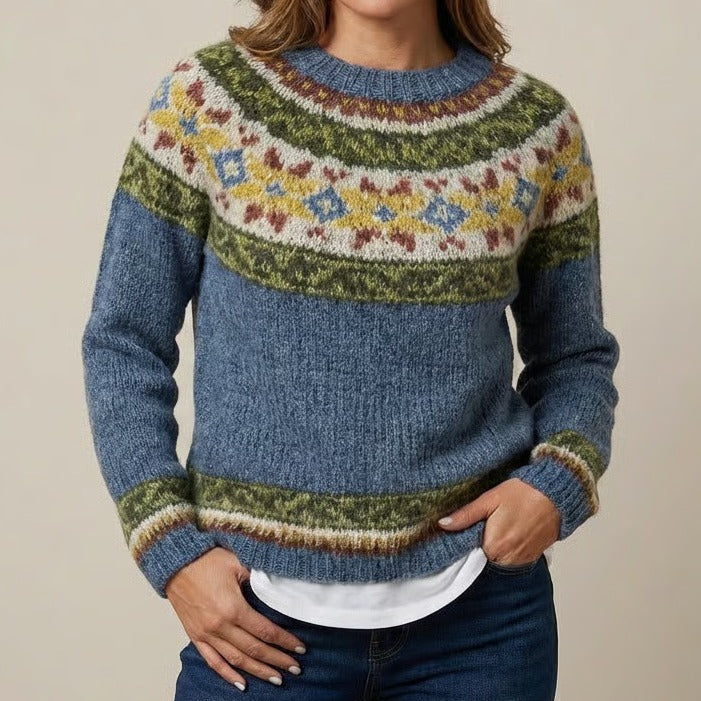 Samantha | Retro Scandinavian knitted sweater