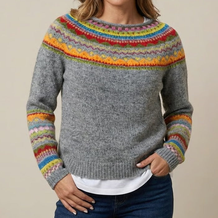 Sarah | Retro Scandinavian knitted sweater