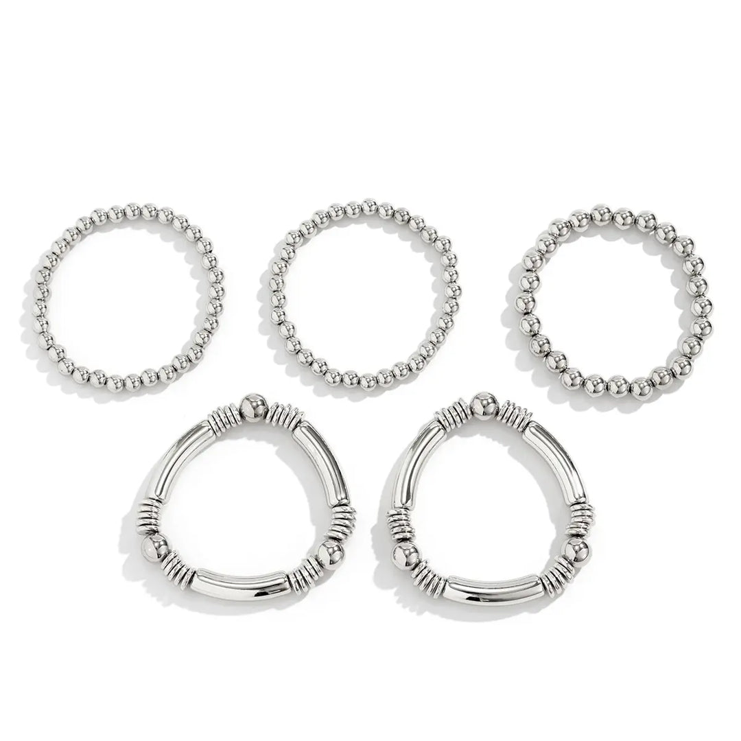 5-Piece Beaded Bracelet Stack