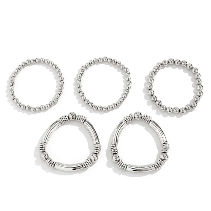 5-Piece Beaded Bracelet Stack