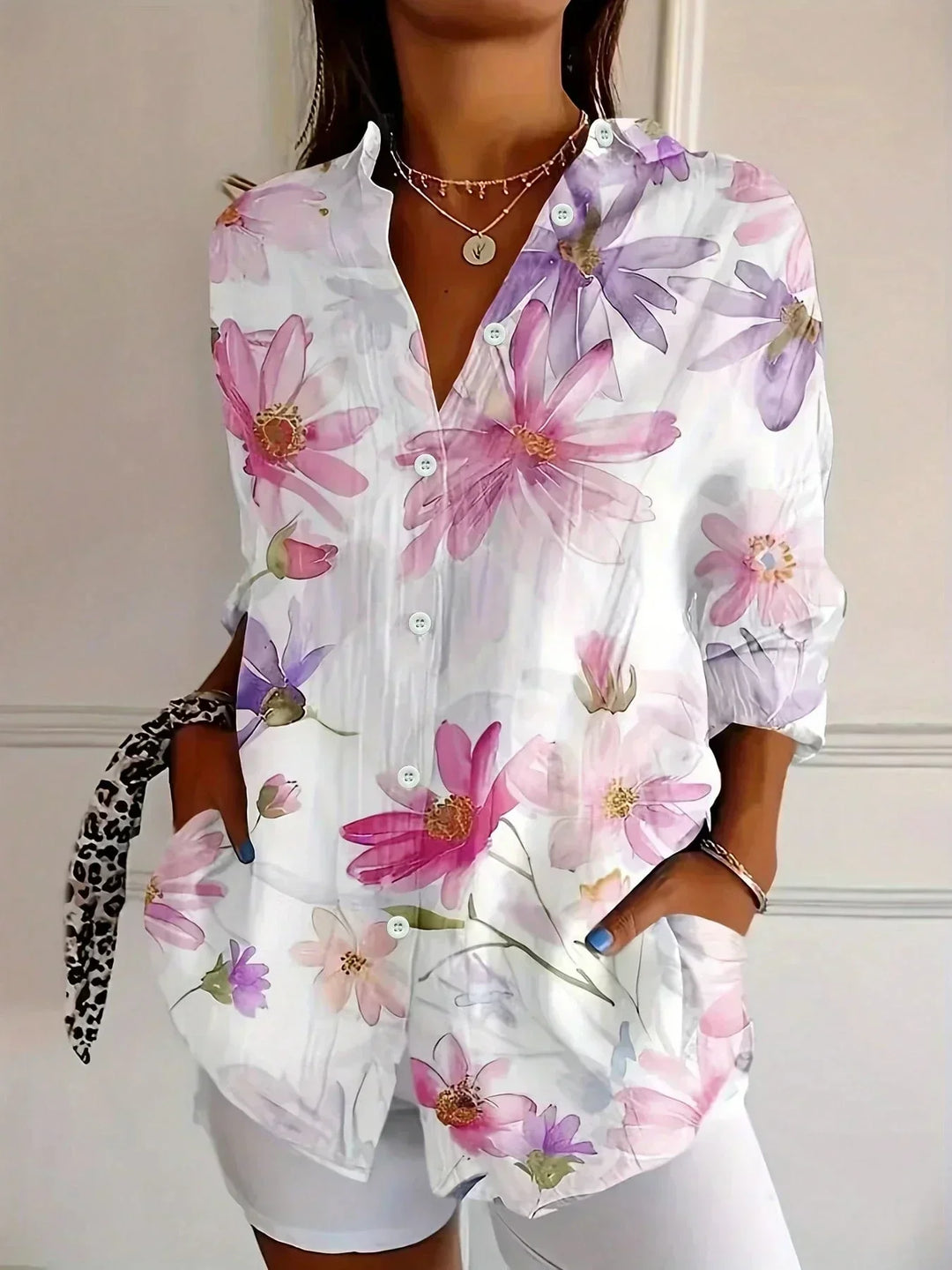 Zara | Colorful Pattern Print Blouse