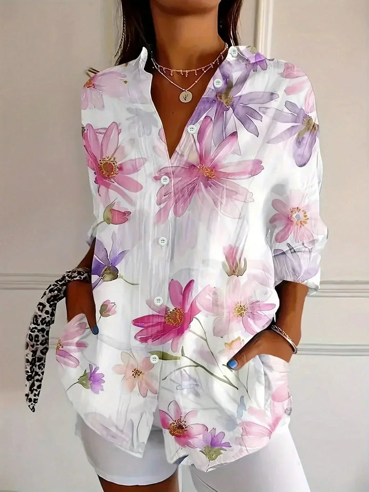 Zara | Colorful Pattern Print Blouse