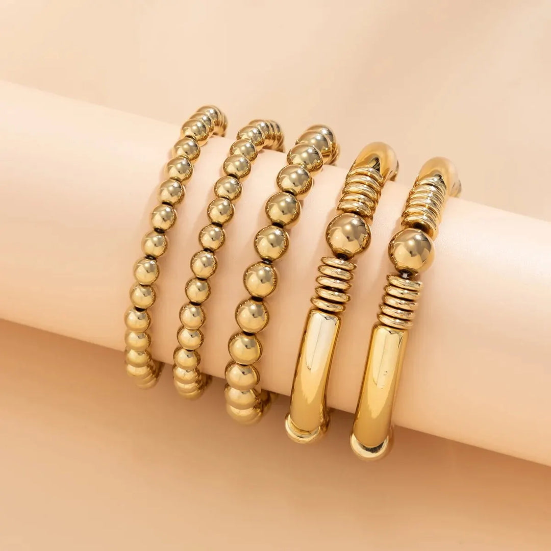 5-Piece Beaded Bracelet Stack