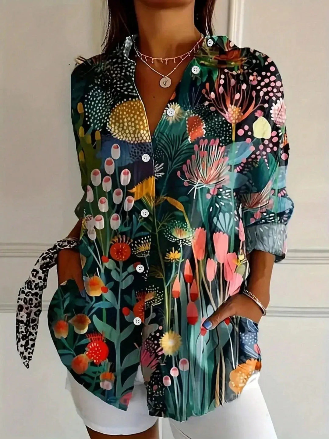 Zara | Colorful Pattern Print Blouse