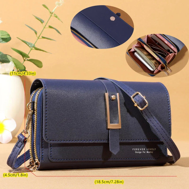 Hong Kong | Elegant crossbody shoulder bag - Stylish mobile phone and card holder