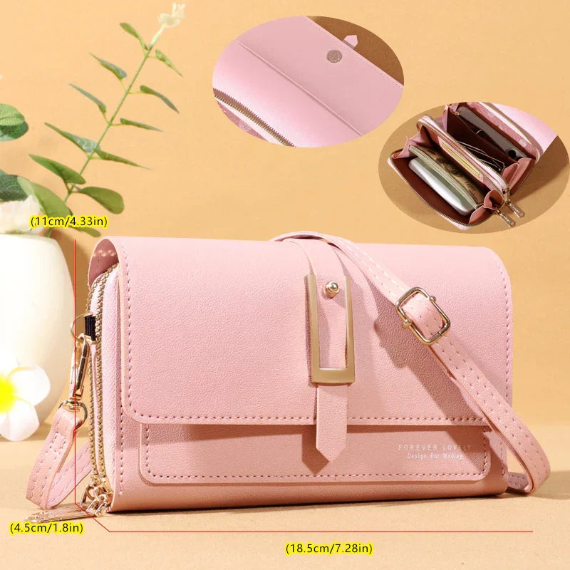 Hong Kong | Elegant crossbody shoulder bag - Stylish mobile phone and card holder