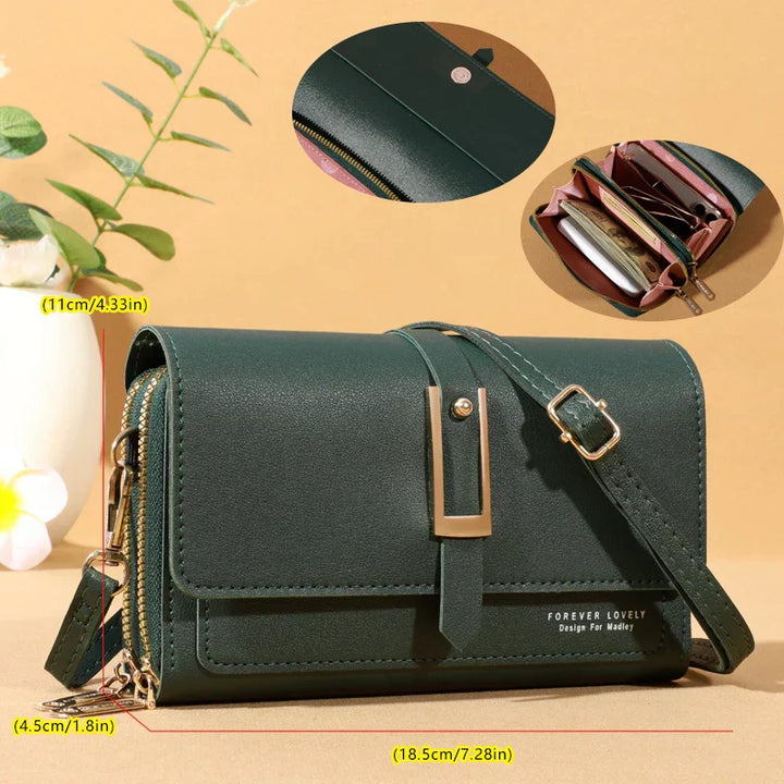 Hong Kong | Elegant crossbody shoulder bag - Stylish mobile phone and card holder