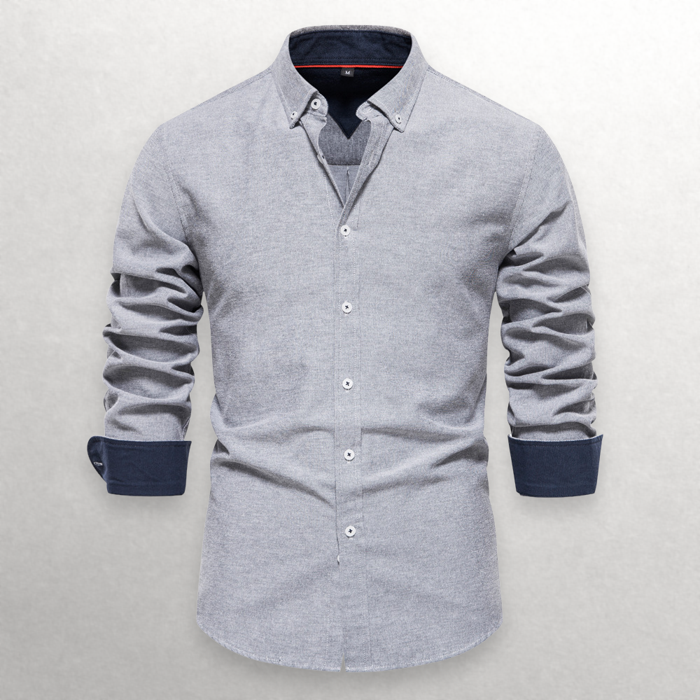 Giulia | Shade Shift Cotton Button-Up Shirt