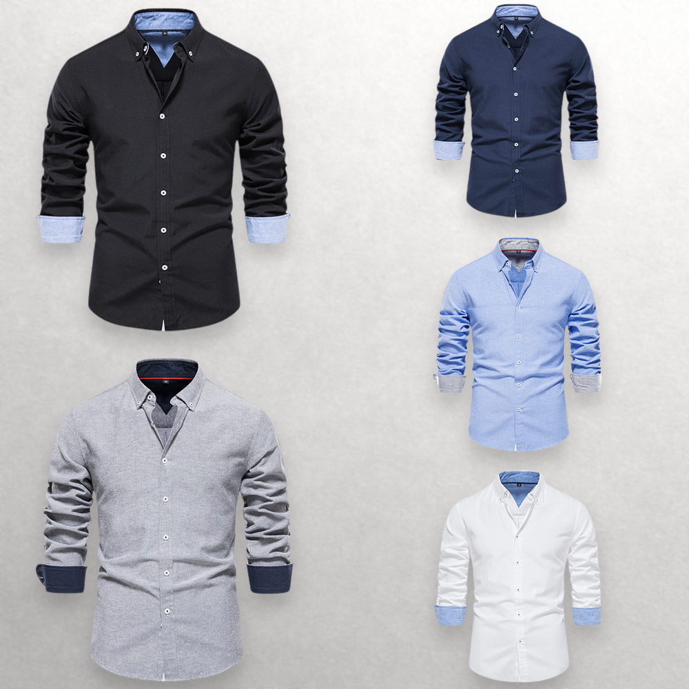 Giulia | Shade Shift Cotton Button-Up Shirt