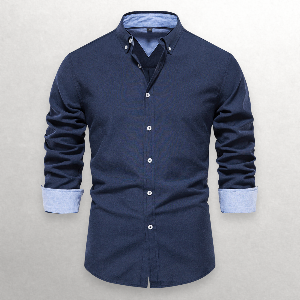 Giulia | Shade Shift Cotton Button-Up Shirt