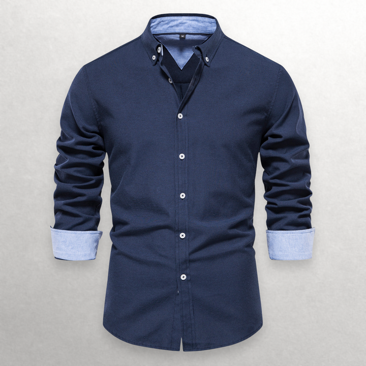 Giulia | Shade Shift Cotton Button-Up Shirt