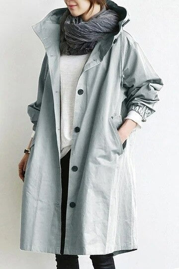 Mono Mood | Hooded Trench Coat