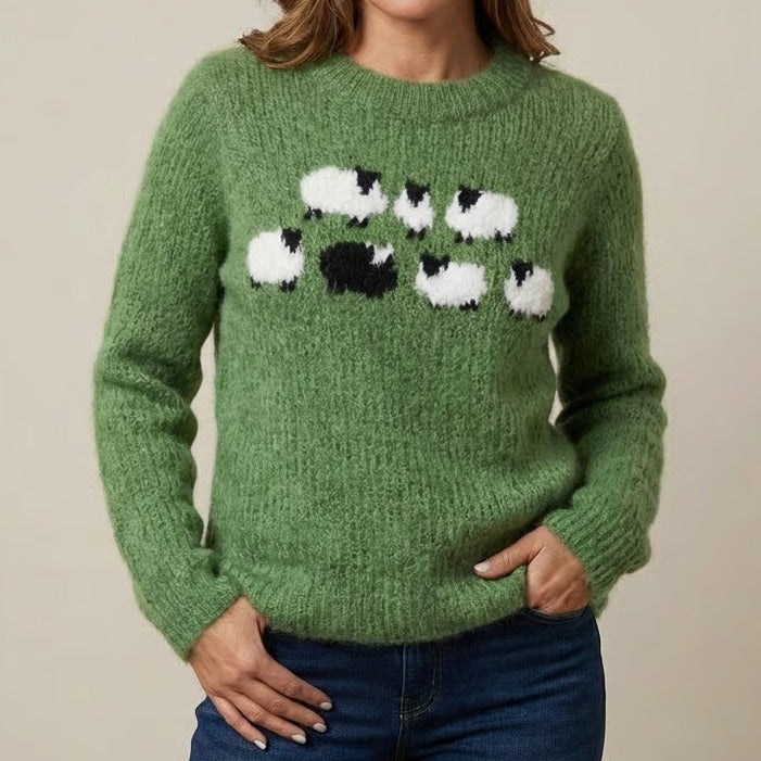 Stephanie | Retro Scandinavian knitted sweater