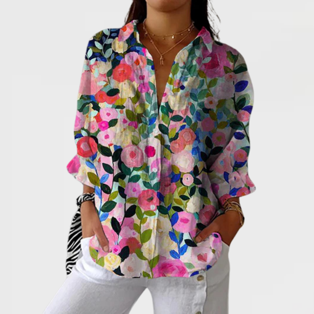 Sienna | Bloom Canvas Art Blouse