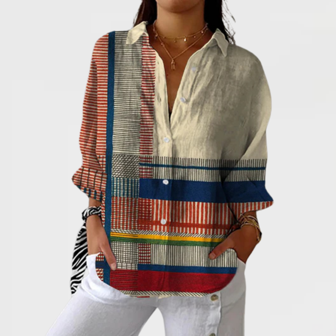 Bianca | Creative Pattern Art Blouse