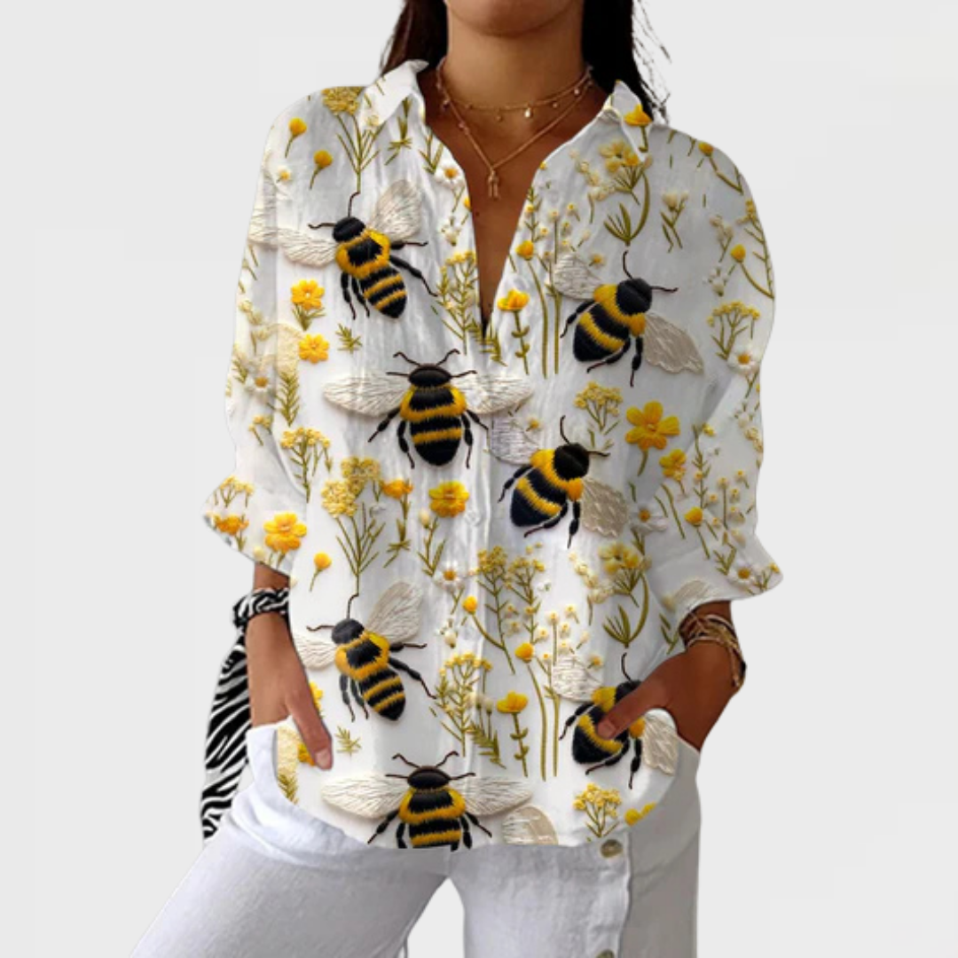 Dahlia | Golden Bee Garden Blouse