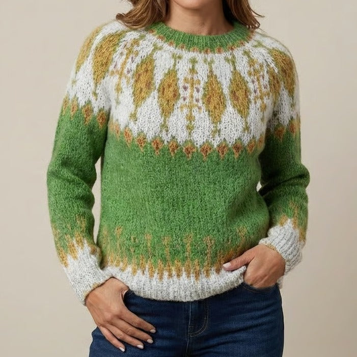 Vanessa | Retro Scandinavian knitted sweater