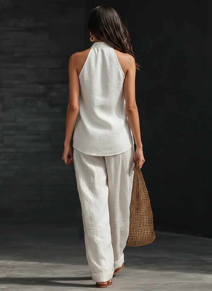 Harper™ | Sleeveless Wide-Leg Two-Piece Set