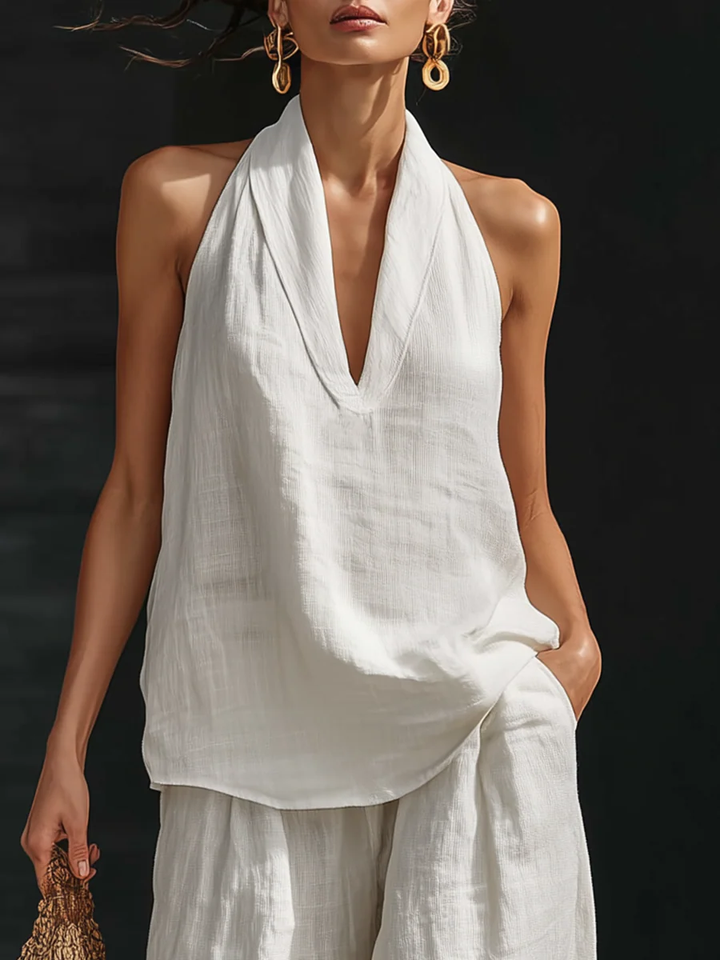 Harper™ | Sleeveless Wide-Leg Two-Piece Set