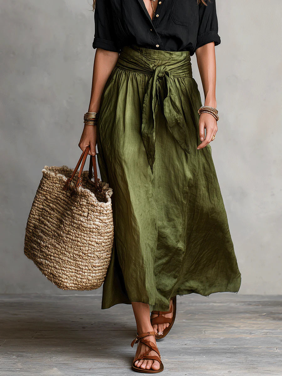 Olivia™ Two-Piece Shirt &amp; Midi Skirt Set