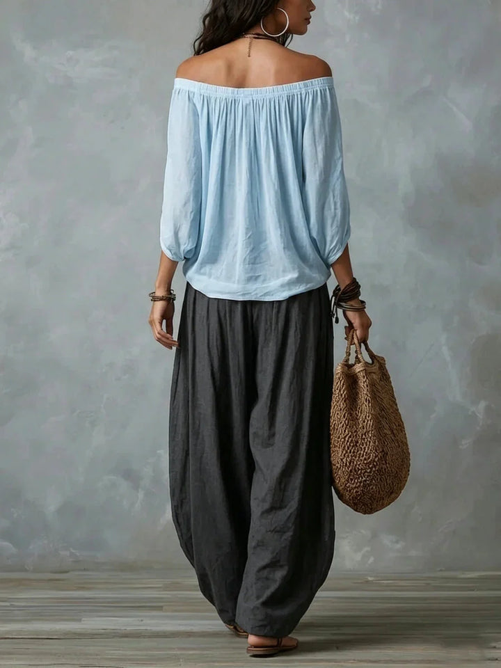Solene Off-Shoulder Two-Piece Set