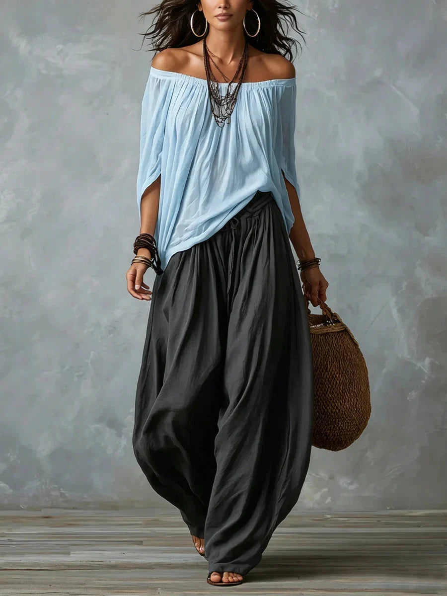 Solene Off-Shoulder Two-Piece Set