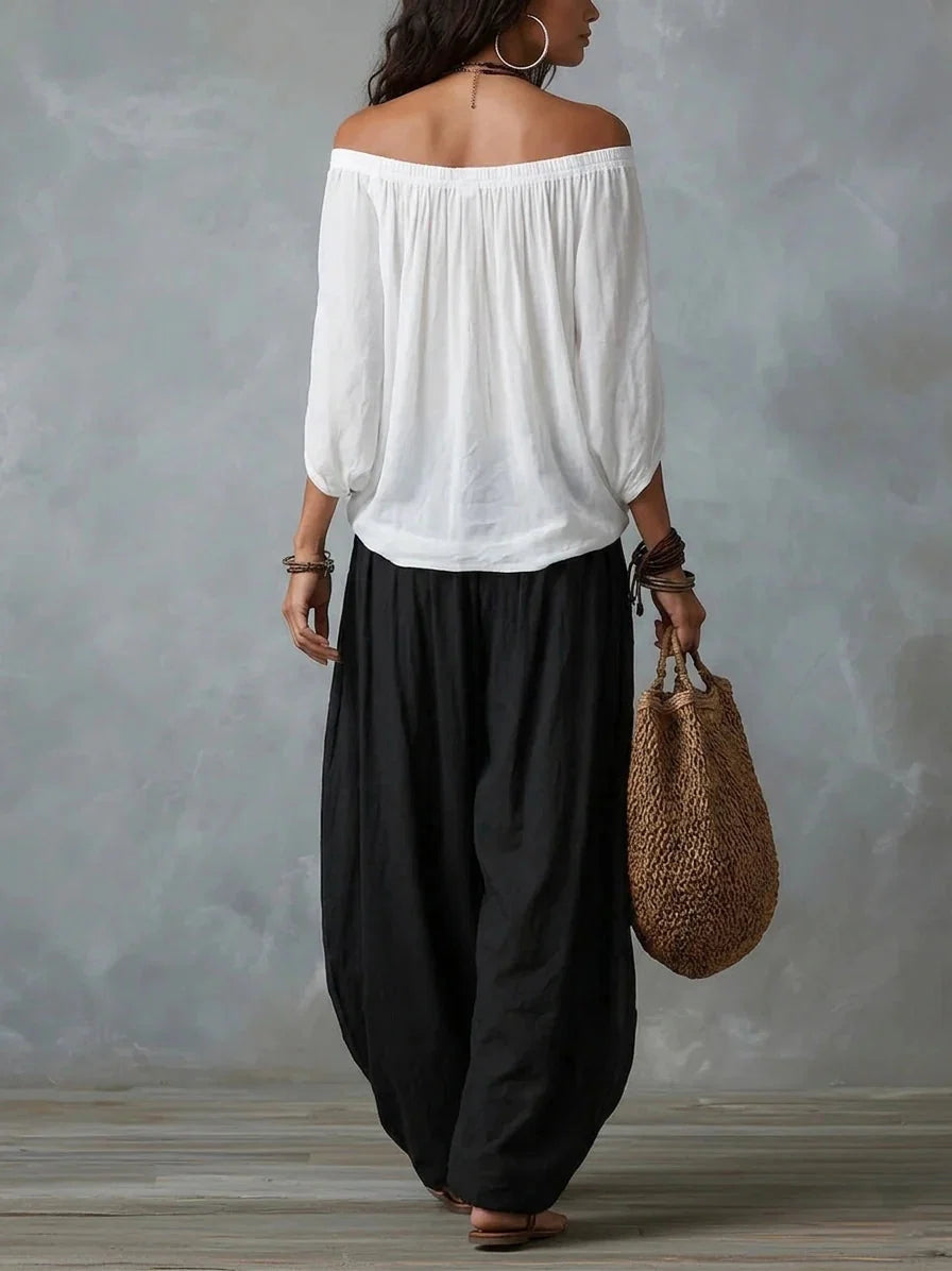 Solene Off-Shoulder Two-Piece Set