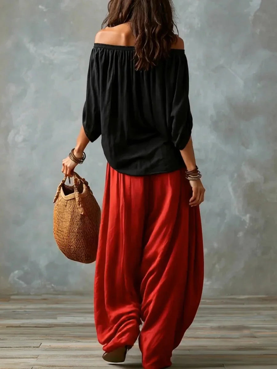 Solene Off-Shoulder Two-Piece Set
