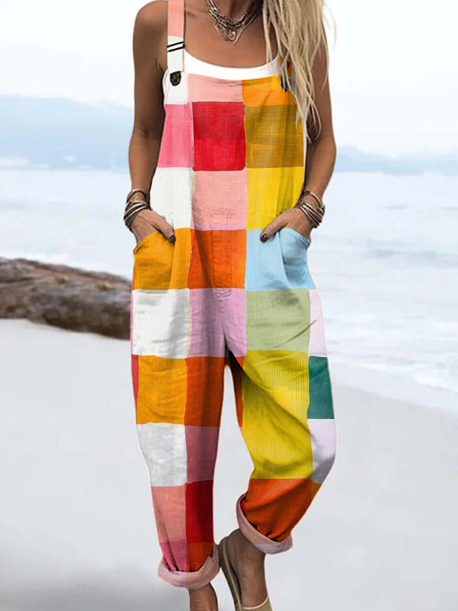 Lily | Patchwork Joy Jumpsuit