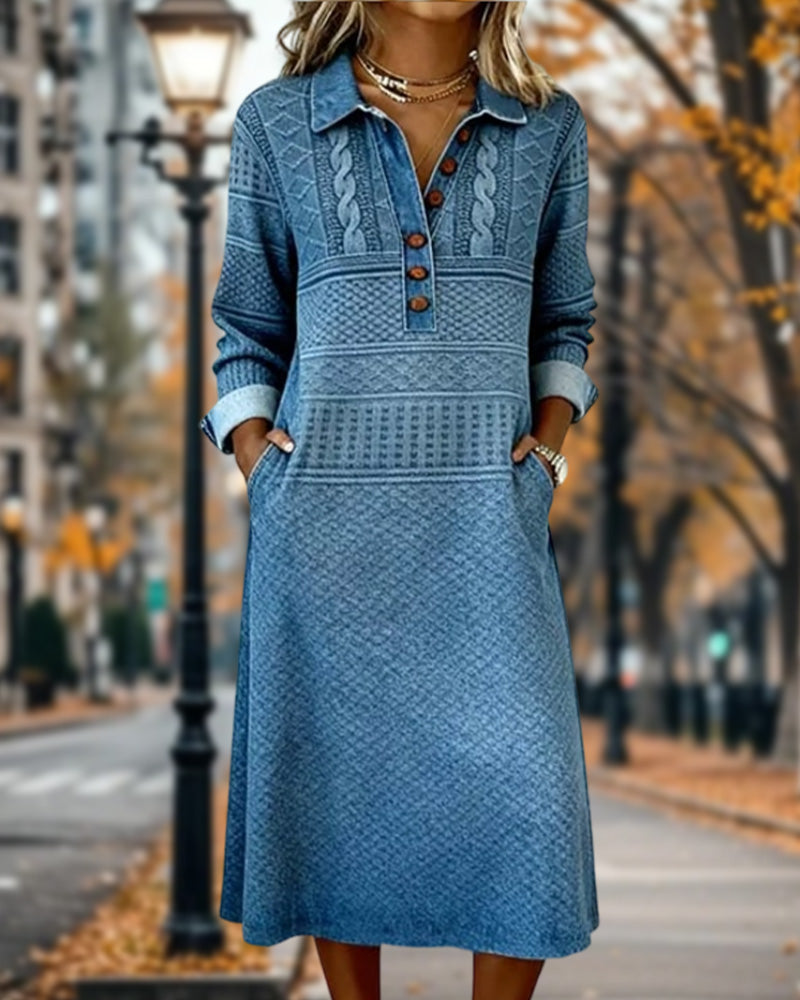 Madeleine | Half Button Flip Dress