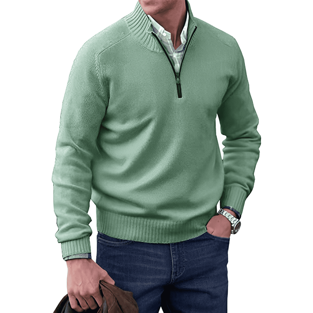 BROOKS | ZIP COLLAR PULLOVER