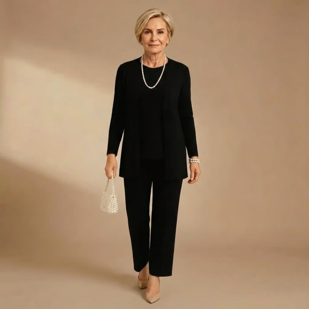 Wendy | Cardigan, Top &amp; Trousers Set