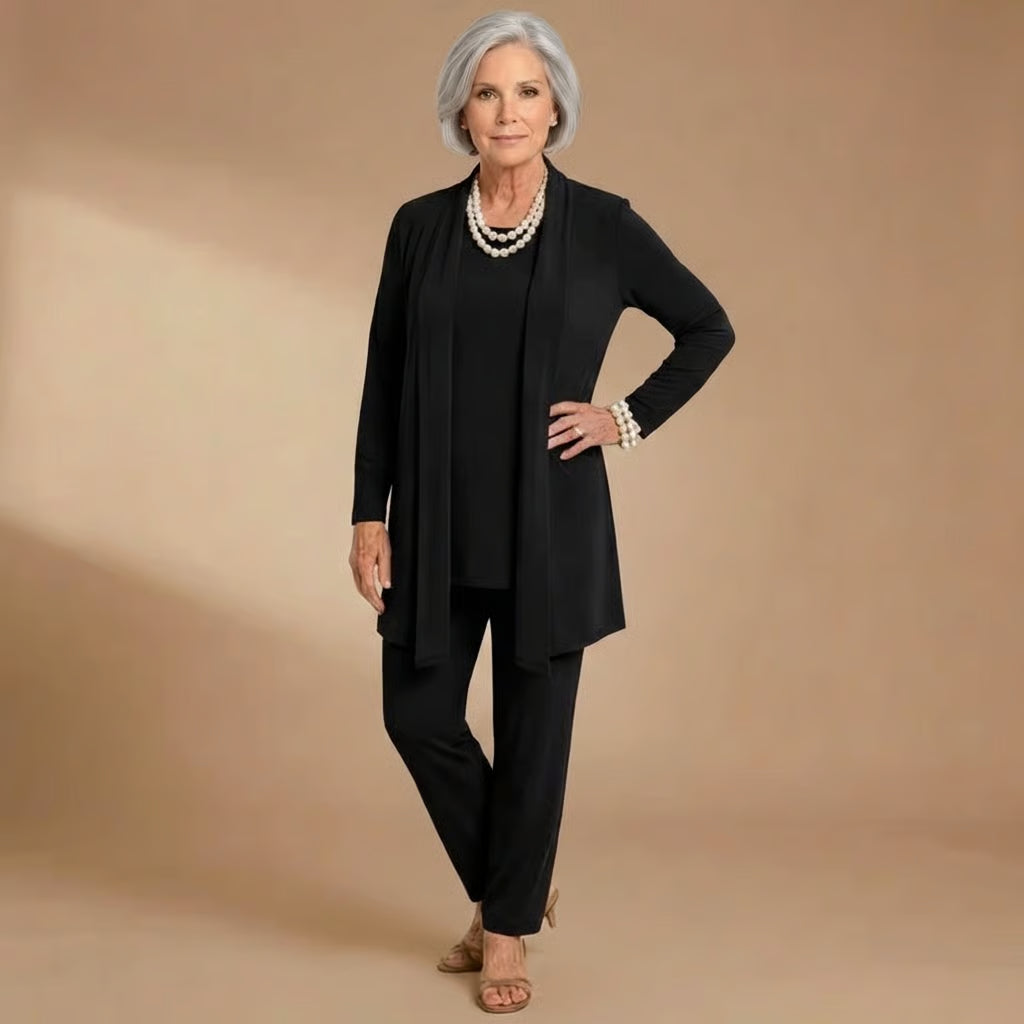 Maria | Cardigan, Top &amp; Pants Set